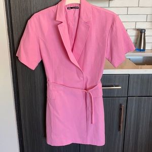 Zara Pink Wrap Dress